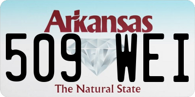 AR license plate 509WEI