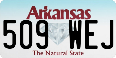 AR license plate 509WEJ