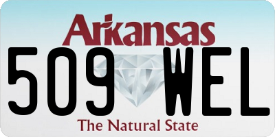 AR license plate 509WEL