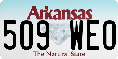 AR license plate 509WEO
