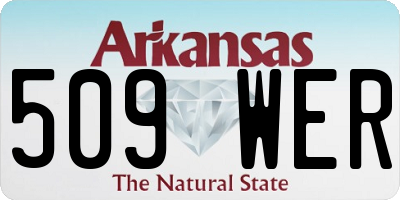 AR license plate 509WER