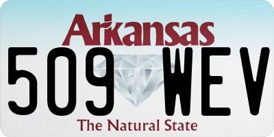 AR license plate 509WEV