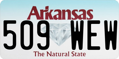 AR license plate 509WEW