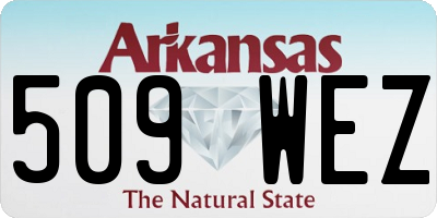 AR license plate 509WEZ