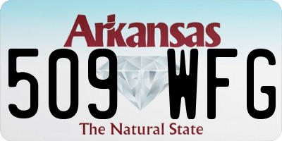 AR license plate 509WFG