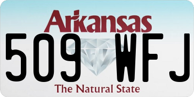 AR license plate 509WFJ