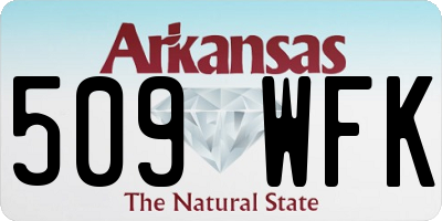AR license plate 509WFK
