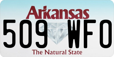 AR license plate 509WFO