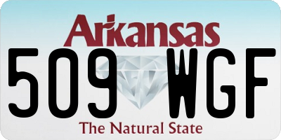 AR license plate 509WGF