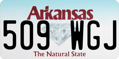 AR license plate 509WGJ