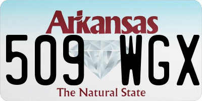 AR license plate 509WGX