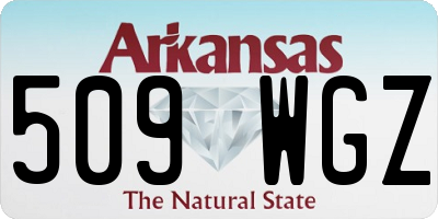 AR license plate 509WGZ