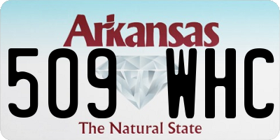 AR license plate 509WHC