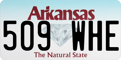 AR license plate 509WHE