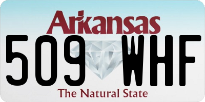 AR license plate 509WHF
