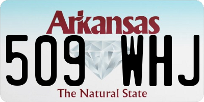 AR license plate 509WHJ