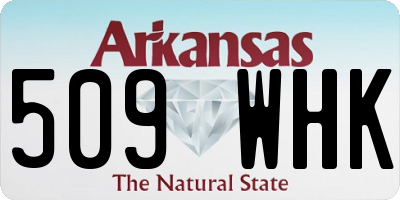 AR license plate 509WHK