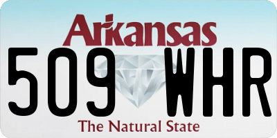 AR license plate 509WHR