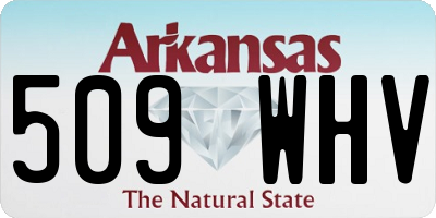 AR license plate 509WHV