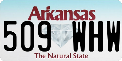AR license plate 509WHW