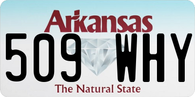 AR license plate 509WHY