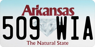 AR license plate 509WIA