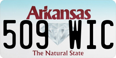AR license plate 509WIC