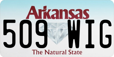AR license plate 509WIG