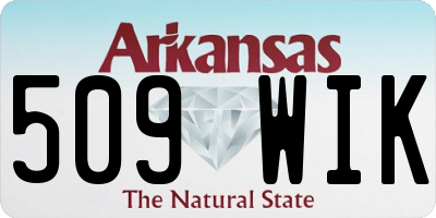 AR license plate 509WIK