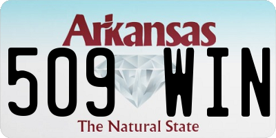 AR license plate 509WIN