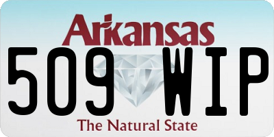 AR license plate 509WIP
