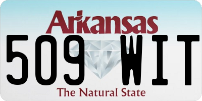 AR license plate 509WIT