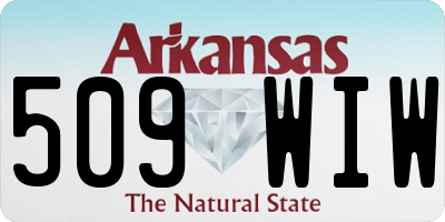 AR license plate 509WIW