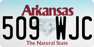 AR license plate 509WJC