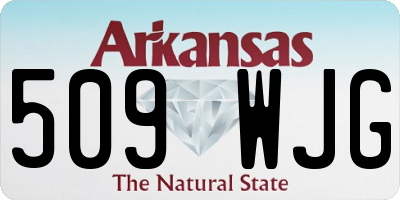 AR license plate 509WJG