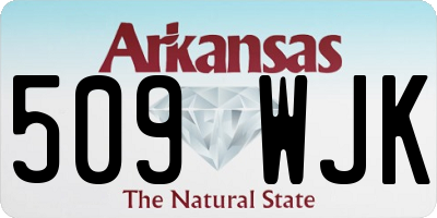 AR license plate 509WJK
