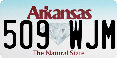 AR license plate 509WJM