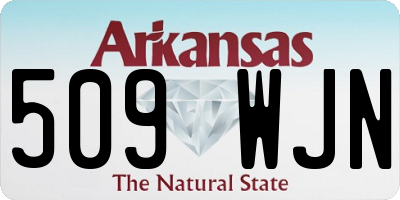 AR license plate 509WJN