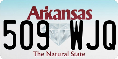 AR license plate 509WJQ
