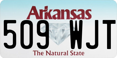 AR license plate 509WJT