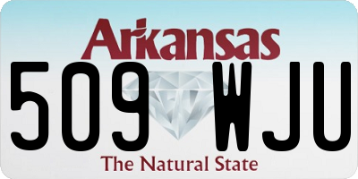 AR license plate 509WJU