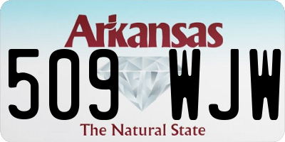 AR license plate 509WJW