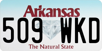 AR license plate 509WKD