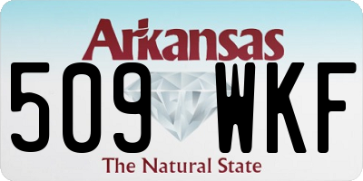 AR license plate 509WKF
