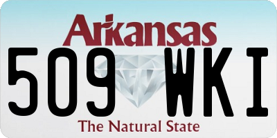 AR license plate 509WKI