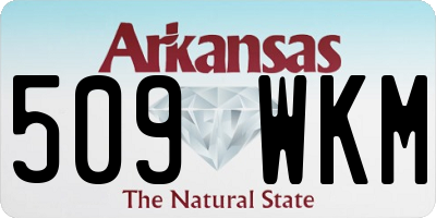 AR license plate 509WKM