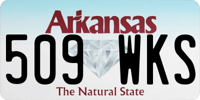 AR license plate 509WKS