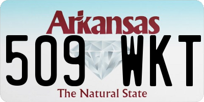 AR license plate 509WKT