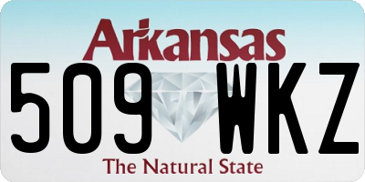 AR license plate 509WKZ