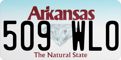 AR license plate 509WLO